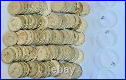 100 40% Silver Kennedy Half Dollars 42 Ounces Bullion Scrap 1965-1969 50 Cent