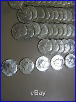 100 Kennedy 40% Silver Half Dollars-no Junk-$50 Face+gift! -many Are Very Nice