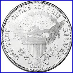 100 pc 1 oz. Highland Mint Silver Round Kennedy Half Dollar. 999 5 Tubes of 20