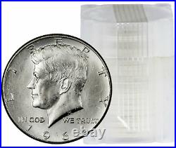 $10 1964 Kennedy Half-Dollars 90% Silver 20-Coin Roll Avg. Circulated