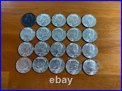 $10 1964 Kennedy Half-Dollars 90% Silver 20-Coin Roll (BU) Uncirculated