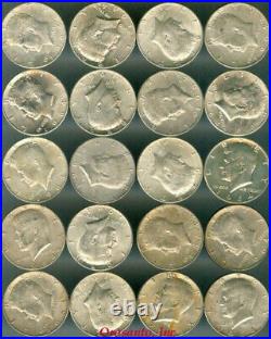 $10 (20ct) Roll of 90% Silver Coin (1964 Kennedy Halves)