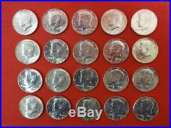 $10 Face Value 1 Roll 1964 Kennedy Half Dollars UNC Uncirculated From Bag Not BU