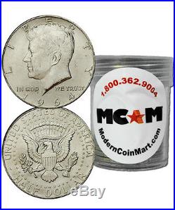 $10 Face Value Roll-20 1964 90% Silver Kennedy Half Dollar Avg Circ SKU32666