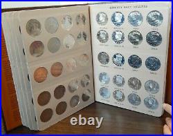 154 Coins Dansco Album Kennedy Half Dollar 1964-2012D Includes Proof-Only Issues