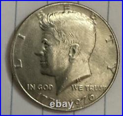 1776-1976-D Kennedy Bicentennial Half Dollar 50 Cent Coin Beautiful Hair Detail