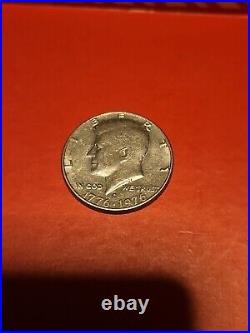 1776-1976 D Kennedy half dollar filled Mint Mark