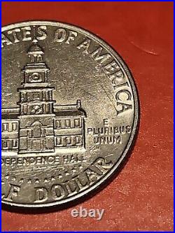 1776-1976 D Kennedy half dollar filled Mint Mark