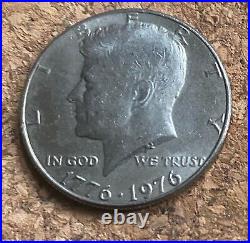 1776-1976-D kennedy bicentennial half dollar