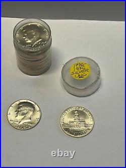 1776 1976 S Bicentennial Kennedy Half Dollar Roll BU UNCIRC. Silver Qty 20