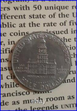 1776-1976 half dollar kennedy no mint/ liberty&Trust error bicentennial