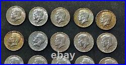 (18)1964 Kennedy+(2) Franklin Half Dollars 90%Silver Coins To Equal 20 Coin Roll