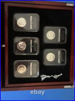 1964 2015 S Kennedy Half-Dollars 90%, 40% Silver Complete Set. Proof 29 Coin