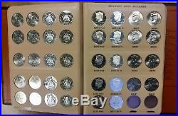 1964 -2016 Kennedy Half dollar set w SILVER Proofs 168 coins in Dansco album