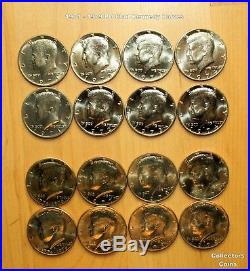 1964 2019 Kennedy Half P&D 106 Coin COMPLETE Uncirculated Set with2 S Issues