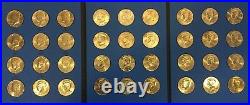 1964-2021 P&D UNCIRCULATED KENNEDY HALF DOLLAR SET (107 Coins) In New Folders