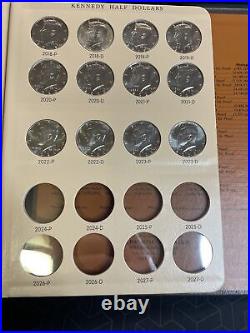 1964-2023 P&D UNCIRCULATED KENNEDY HALF DOLLAR SET (112 Coins) In Dansco Album
