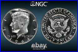 1964 50C PF67 NGC QDR FS-802 Variety Accented Hair Doubled (Quadrupled) Die PR67