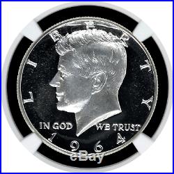 1964 50c Kennedy PF69 Ultra Cameo NGC Graded Proof Silver Half