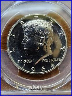 1964 ACCENTED HAIR 50c PCGS PR 67 SILVER PROOF KENNEDY HALF DOLLAR VARIETY