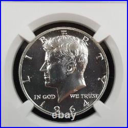 1964 ACCENTED HAIR Kennedy Half Dollar Proof NGC PF66 -006