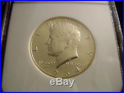 1964 (Accent Hair) Kennedy Silver 50C, NGC PF69 Cameo with Reverse Rotation