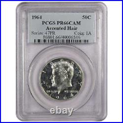 1964 Accented Hair Kennedy Half Dollar PR 66 CAM PCGS 90% Silver 50c Proof Coin