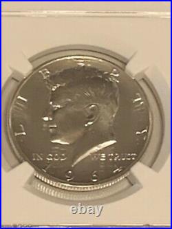 1964 Accented Hair Silver Kennedy Half Dollar NGC PF 66