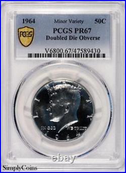 1964 DDO & DDR Kennedy Half Dollar PCGS PR67 PROOF TrueView US Silver Coin #30