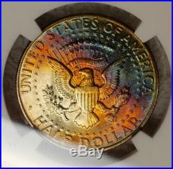 1964-D Kennedy Half Dollar MS63 NGC MONSTER TONED BOTH SIDES