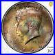 1964_D_Kennedy_Half_Dollar_PCGS_MS65_Rainbow_Toned_Obverse_01_an