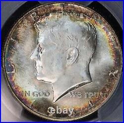 1964 D Kennedy Half Dollar PCGS MS66, PQ, toned coin in 30th Anniversary Holder