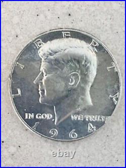 1964 D Kennedy Silver Half Dollar GEM BU Accented hair