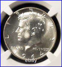 1964 D NGC MS66 Silver Kennedy Half Dollar First Year of Issue JFK Coin 50c