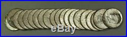 1964-D Roll of Kennedy Half Dollars 90% Silver Coins BU Brilliant Uncirculated