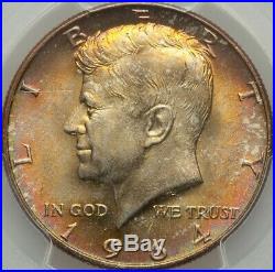 1964 D Silver Kennedy Half Certified PCGS Superb GEM MS67 PQ Toning