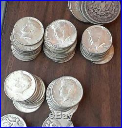 1964 JFk Silver Half Dollar 20 US Coin Roll John F Kennedy Last Year 90% Silver