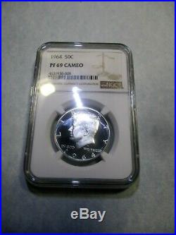 1964 KENNEDY HALF PF Perfect 69 Cameos Frosted Rims PQ+ Gem (Low Pop 638)