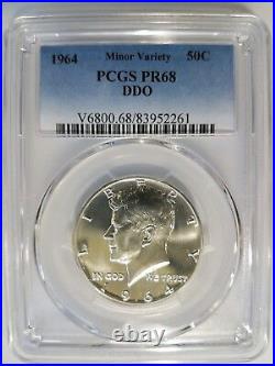 1964 KENNEDY Silver Half Dollar PCGS PR 68 Proof Coin PL PF DMPL DDO Mint Error
