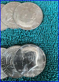1964 Kennedy 1/2 dollar Roll 20 coins 90% Silver BU