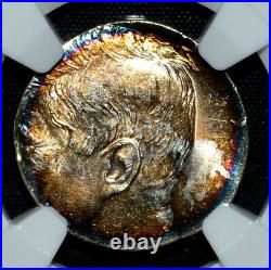 1964 Kennedy 50c Half Dollar Struck On Silver 10c Planchet Ngc Ms-64trusted