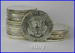 1964 Kennedy Half Dollar Bu Unc Roll Of 20