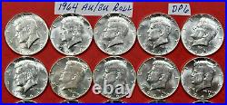 1964 Kennedy Half Dollar Lot of 20 AU / BU 90% Silver Half Dollar Coins #DP6