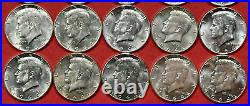 1964 Kennedy Half Dollar Lot of 20 AU / BU 90% Silver Half Dollar Coins #DP6