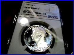 1964 Kennedy Half Dollar Ngc Pr 69 Cameo+ Spotless Pq Looks Deep Cameo Frosted