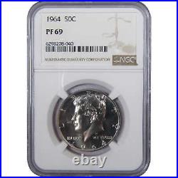 1964 Kennedy Half Dollar PF 69 NGC 90% Silver 50c Proof US Coin Collectible