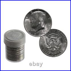 1964 Kennedy Half Dollar Roll Brilliant Uncirculated BU (20 Coins) Denver Mint