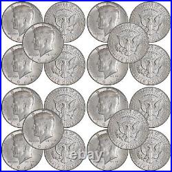 1964 Kennedy Half Dollar Roll Constitutional 90% Silver $10 Face 20 US Coins