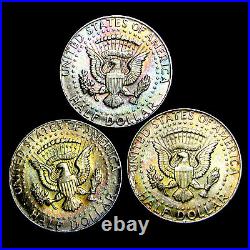 1964 Kennedy Half Dollar Silver - Gem BU+ Toned Condition Coin Lot - #TH034