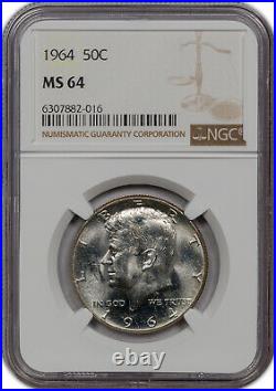 1964 Kennedy Half Dollar Silver Ngc Ms 64 Stunning Eye Appeal